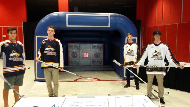 electronic hokey net