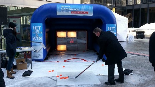 electronic hokey net