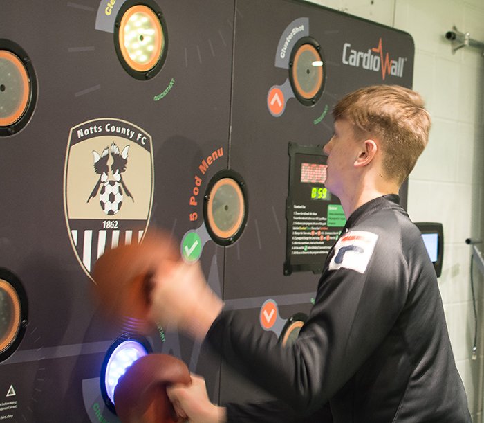 cardiowall interactive reaction wall football club