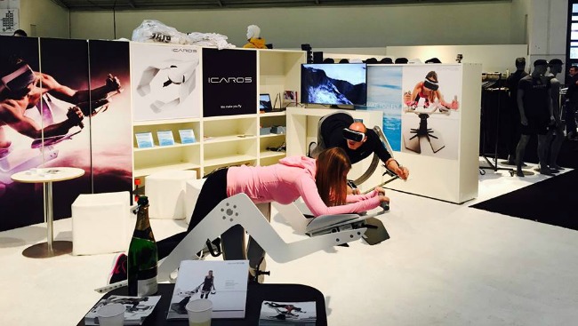 icaros flying simulator training muscles