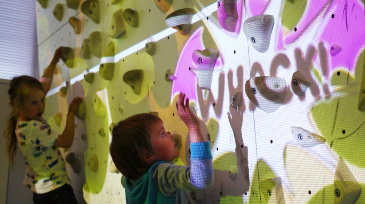 interactive climbing wall