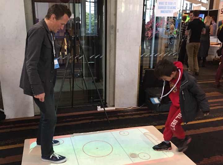interactive projector kids game