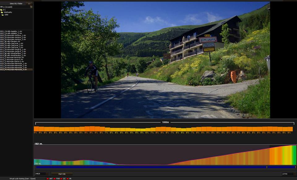 virtual reality cycling