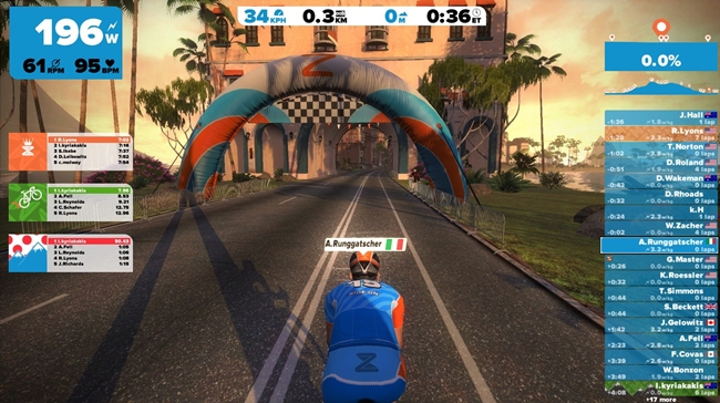 zwift cycling