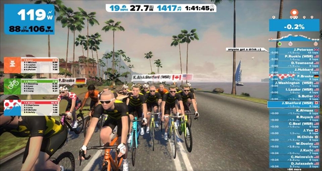 zwift cycling