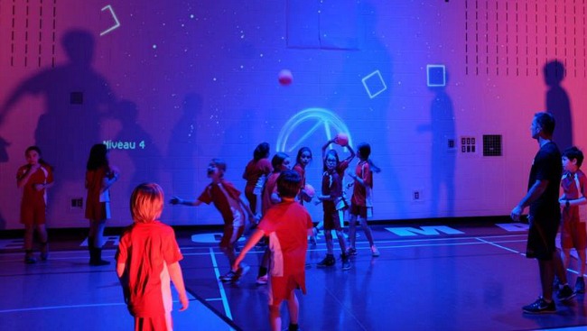 interactive kids gym